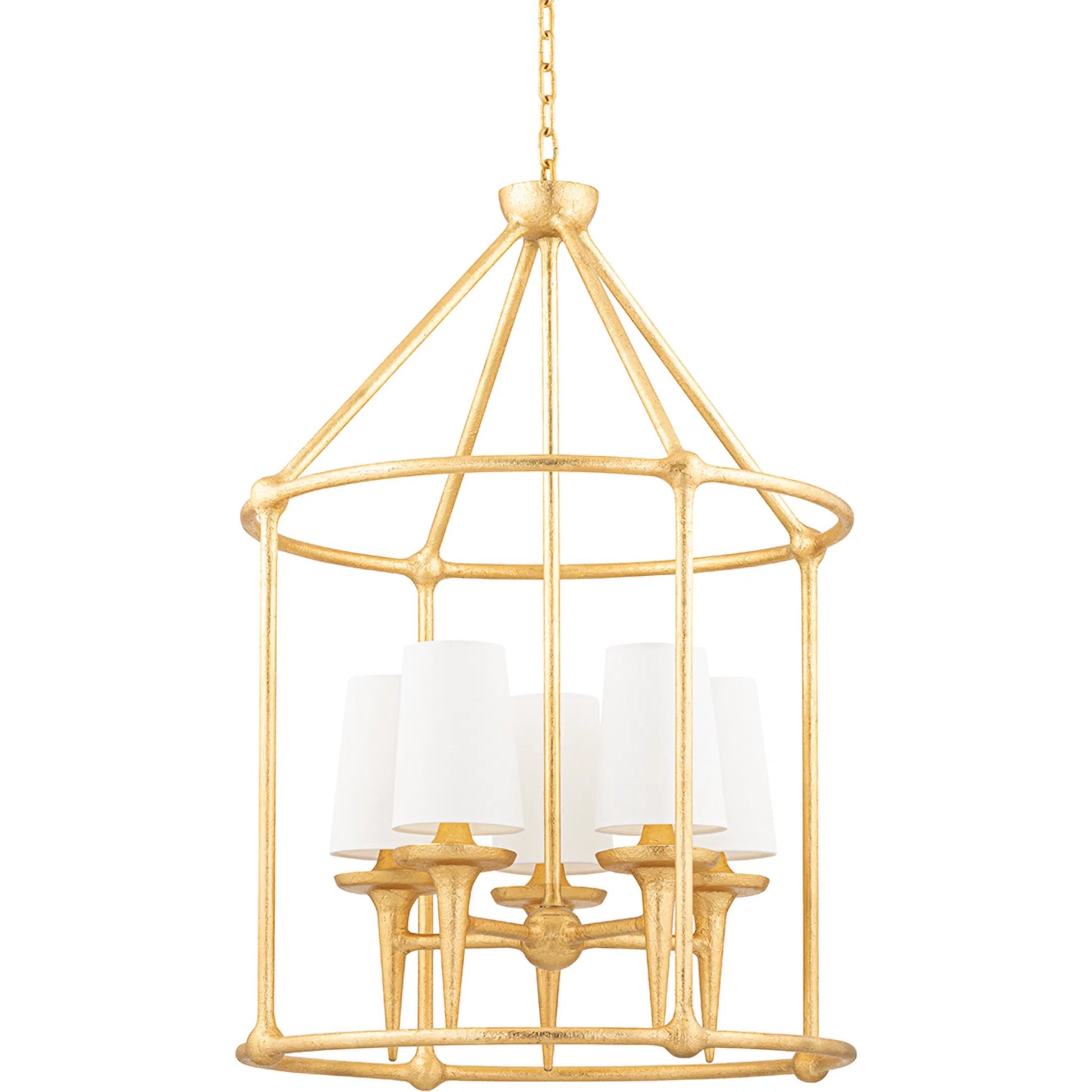 Torch Chandelier by Hudson Valley. Made from steel in a traditional style.