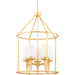 Torch Chandelier by Hudson Valley. Made from steel in a traditional style.