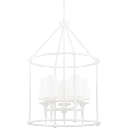 Torch Chandelier by Hudson Valley. Made from steel in a traditional style.