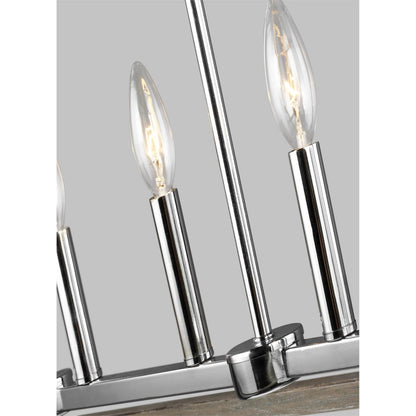 Moffet Street Six Light Island Pendant by Visual Comfort & Co.. Made from steel in a unique style.