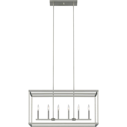 Moffet Street Six Light Island Pendant by Visual Comfort & Co.. Made from steel in a unique style.