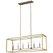 Moffet Street Six Light Island Pendant by Visual Comfort & Co.. Made from steel in a unique style.