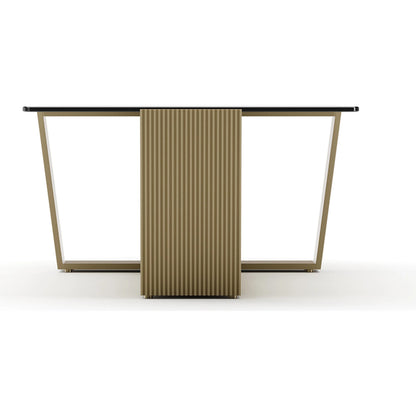 Counter Balance Cocktail Table by Caracole in smoked bronze, brushed gold. Made from metal in a modern style.