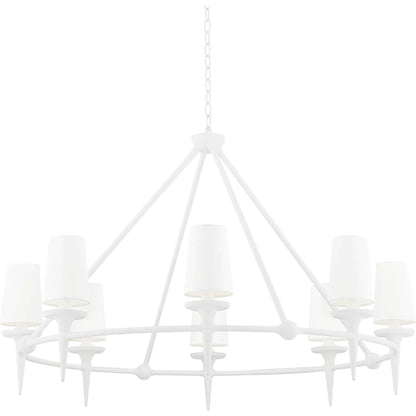 Torch Chandelier by Hudson Valley. Made from steel in a traditional style.