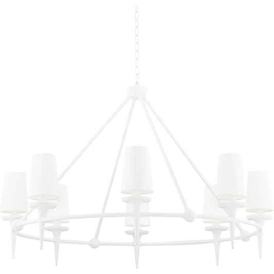 Torch Chandelier by Hudson Valley. Made from steel in a traditional style.