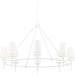 Torch Chandelier by Hudson Valley. Made from steel in a traditional style.