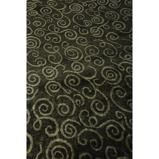 Metro 6652 Rug by Exquisite Rugs in sage green. Made from new zealand wool in a unique style.