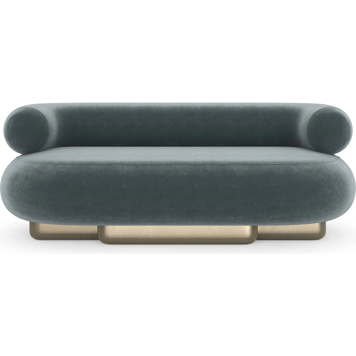 003 SI-2370790 | Additional Silo | Lagoon Sofa by Caracole in peacock and oracle. Made from unique in a eclectic & global style.