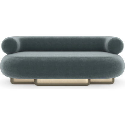 Lagoon Sofa by Caracole in peacock and oracle. Made from unique in a eclectic & global style.