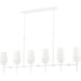 Torch Linear Chandelier by Hudson Valley. Made from steel in a traditional style.