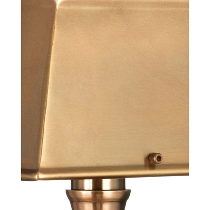 Geddy Table Lamp by Currey and Company in antique brass. Made from brass in a modern style.