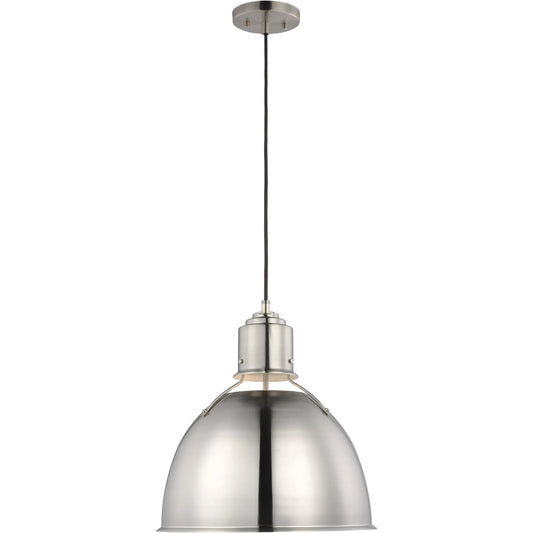 Huey One Light Medium Pendant by Visual Comfort & Co.. Made from steel in a transitional style.