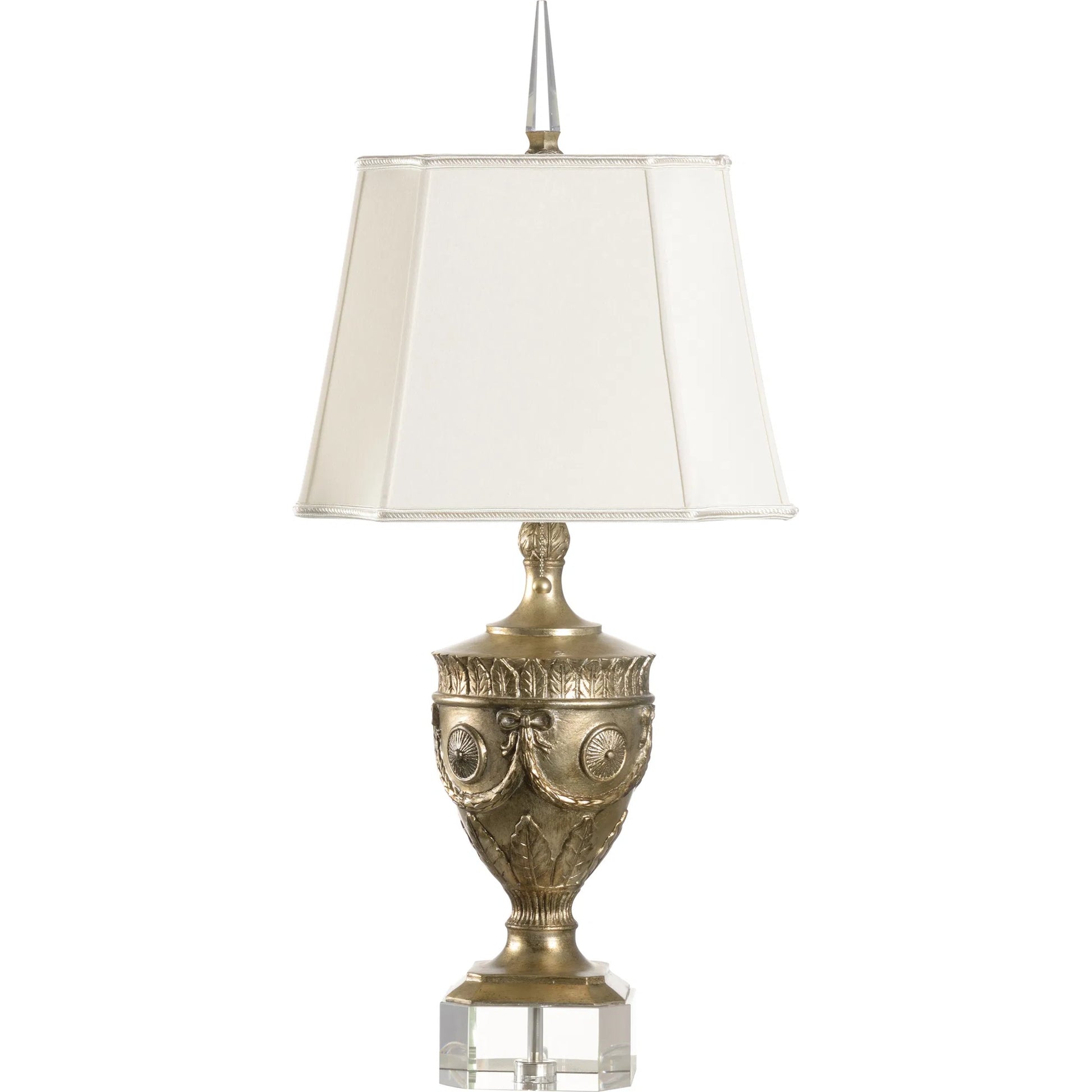 Athena Lamp by Wildwood in champagne, clear. Made from misc* in a traditional style.