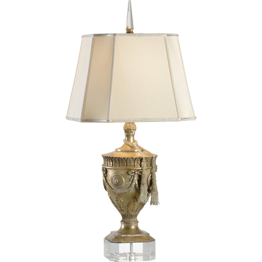 Athena Lamp by Frederick Cooper in gold, silver. Made from misc* in a traditional style.