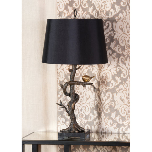 Tweet Lamp by Wildwood in bronze, gold, natural black. Made from unique in a rustic style.