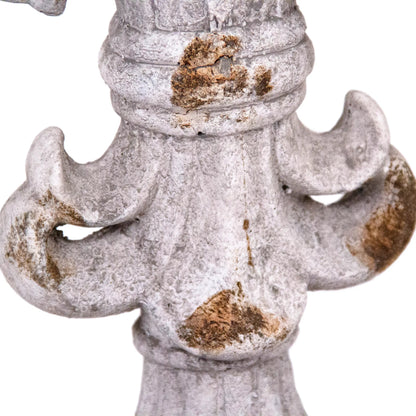 Accent Decor by Zentique in distressed light grey. Made from stoneware in a unique style.