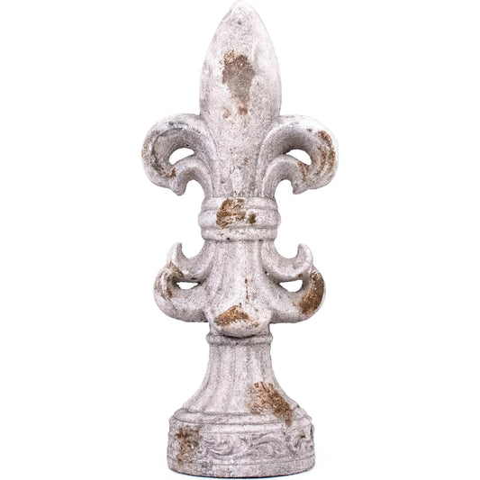 001 SI-2448705 | Primary Silo | Accent Decor by Zentique in distressed light grey. Made from stoneware in a unique style.
