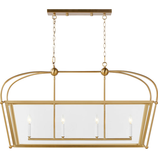 Charleston Four Light Linear Lantern by Visual Comfort & Co.. Made from steel in a unique style.
