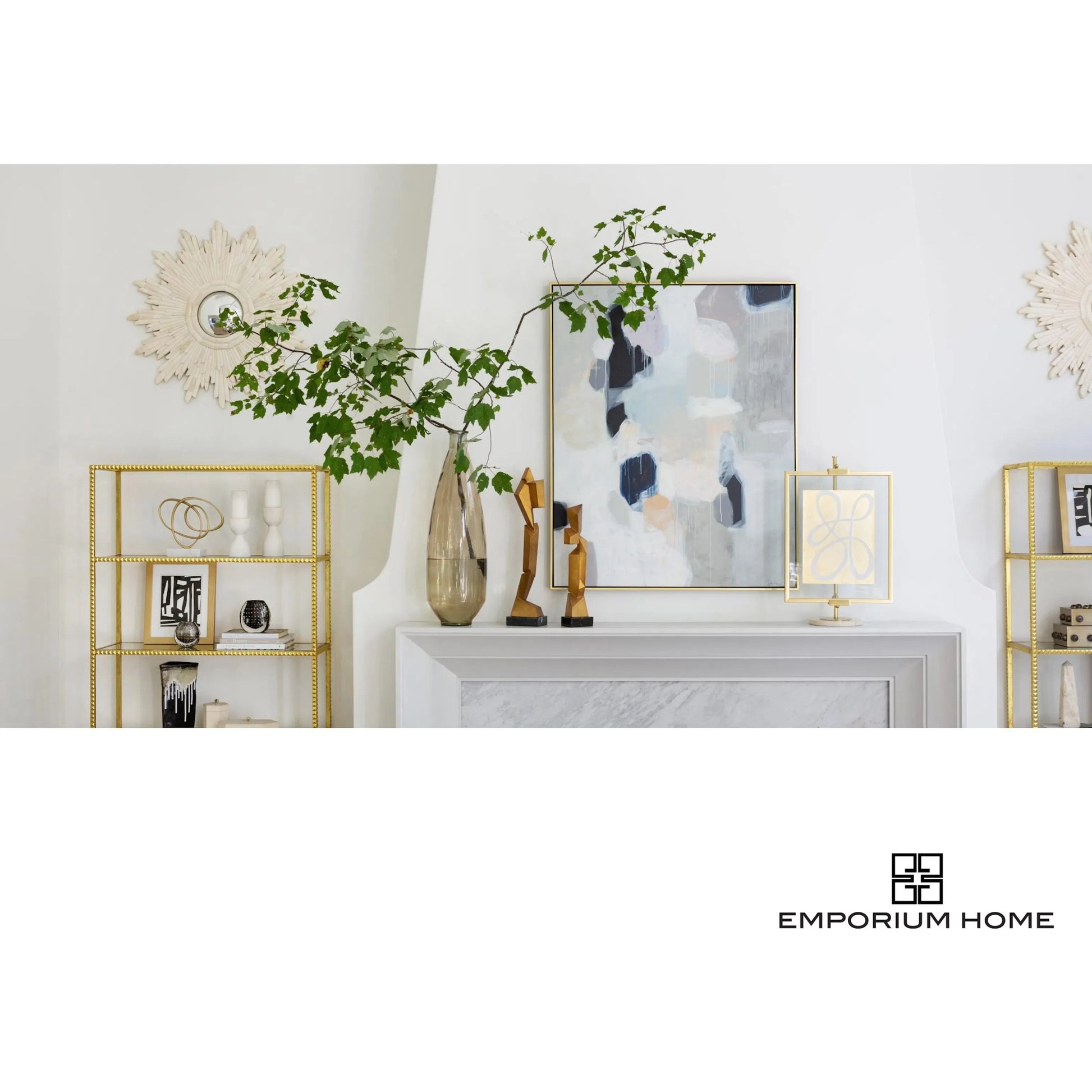 Cashmere Art Canvas I by Global Views. Made from canvas, frame is polyethylene in a eclectic & global style.