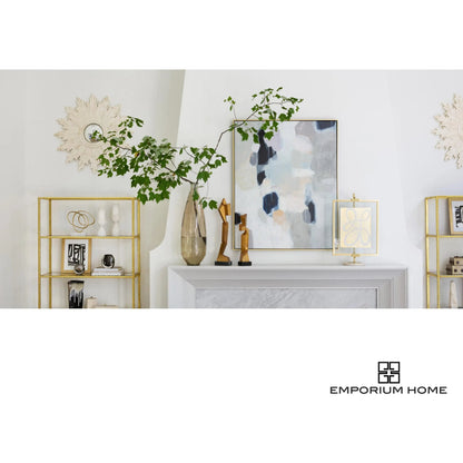 Cashmere Art Canvas I by Global Views. Made from canvas, frame is polyethylene in a eclectic & global style.