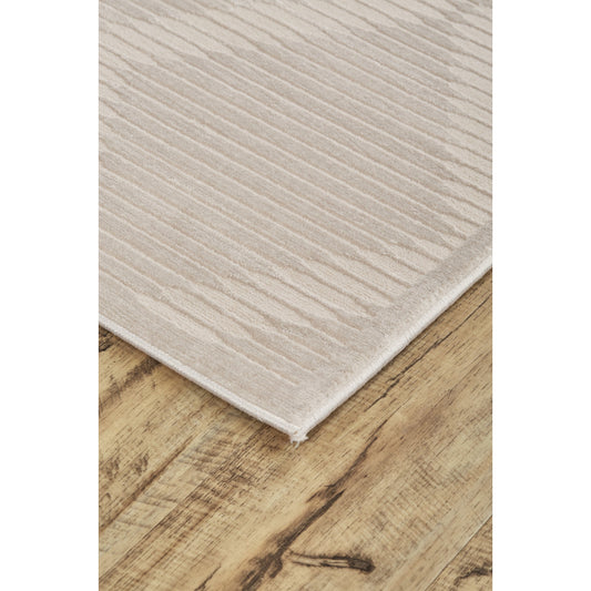 Prasad Geometric Rug - 3678F by Feizy in ivory, tan. Made from polypropylene, polyester in a unique style.