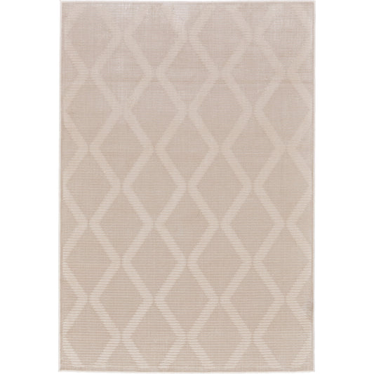 Prasad Geometric Rug - 3678F by Feizy in ivory, tan. Made from polypropylene, polyester in a unique style.