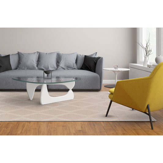 Prasad Geometric Rug - 3678F by Feizy in ivory, tan. Made from polypropylene, polyester in a unique style.