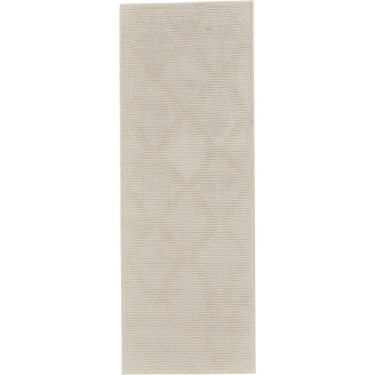 Prasad Geometric Rug - 3678F by Feizy in ivory, tan. Made from polypropylene, polyester in a unique style.