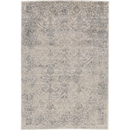 Prasad Rug - 3682F by Feizy in ivory, gray, black. Made from polypropylene, polyester in a unique style.