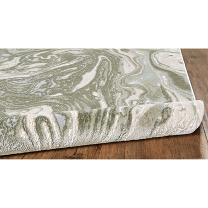 Prasad Rug - 3894F by Feizy in gray, ivory, silver. Made from polypropylene, polyester in a unique style.