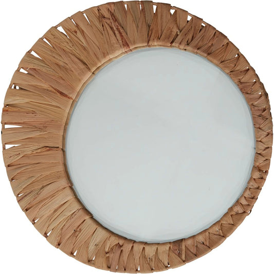 Crescent Mirror by Accent Decor in natural. Made from natural fibers in a cottage & farmhouse style.