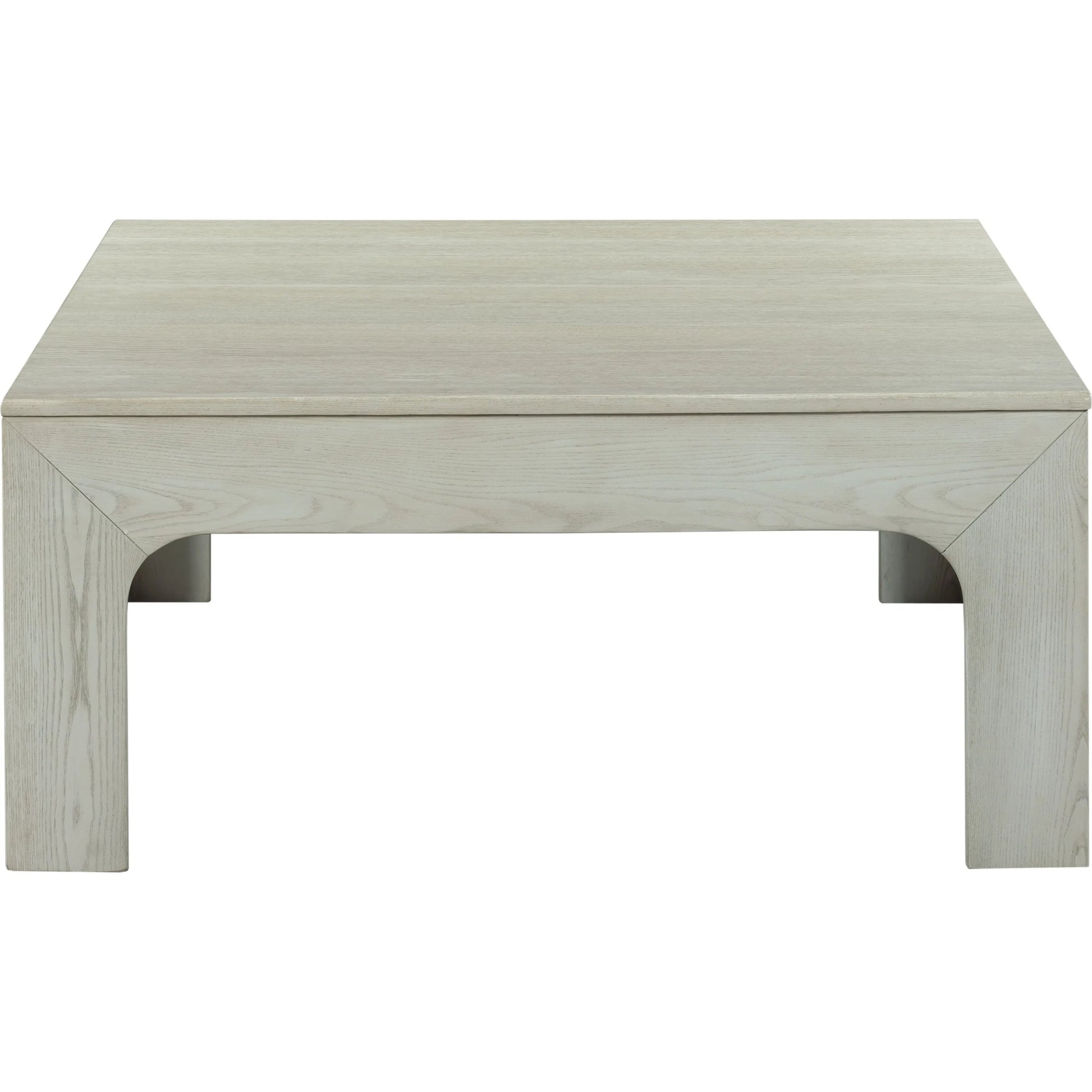 Libby Langdon Peconic Square Cocktail Table by Fairfield Chair in grey and sheer dove. Made from quartered ash solids, veneers in a unique style.