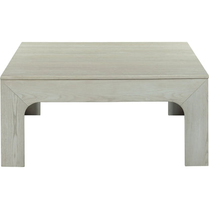 Libby Langdon Peconic Square Cocktail Table by Fairfield Chair in grey and sheer dove. Made from quartered ash solids, veneers in a unique style.