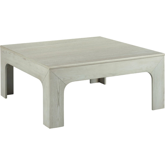 Libby Langdon Peconic Square Cocktail Table by Fairfield Chair in grey and sheer dove. Made from quartered ash solids, veneers in a unique style.