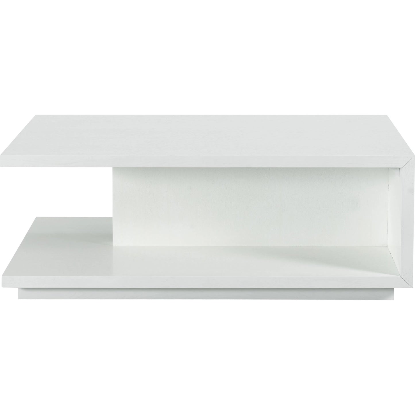 003 SI-2635748 | Additional Silo | Libby Langdon Dune Rectangular Cocktail Table by Fairfield Chair in white and white lacquer. Made from quartered ash solids, veneers in a unique style.