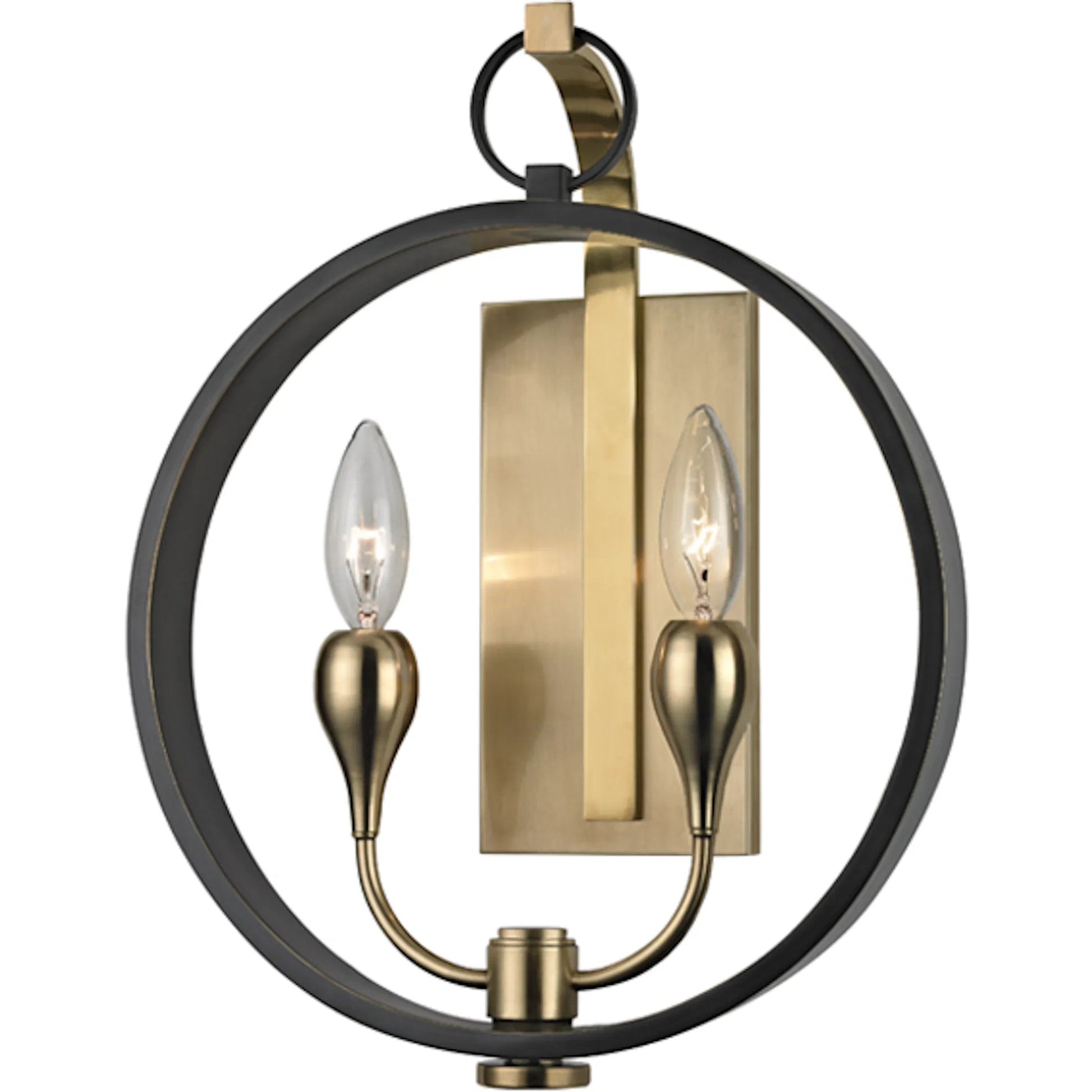 Dresden Wall Sconce by Hudson Valley in polished nickel. Made from brass in a modern style.