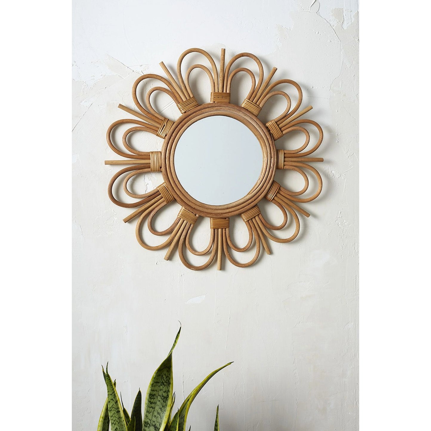 002 SI-2085841 | Lifestyle | Sante Mirror by Accent Decor in natural. Made from natural fibers in a cottage & farmhouse style.
