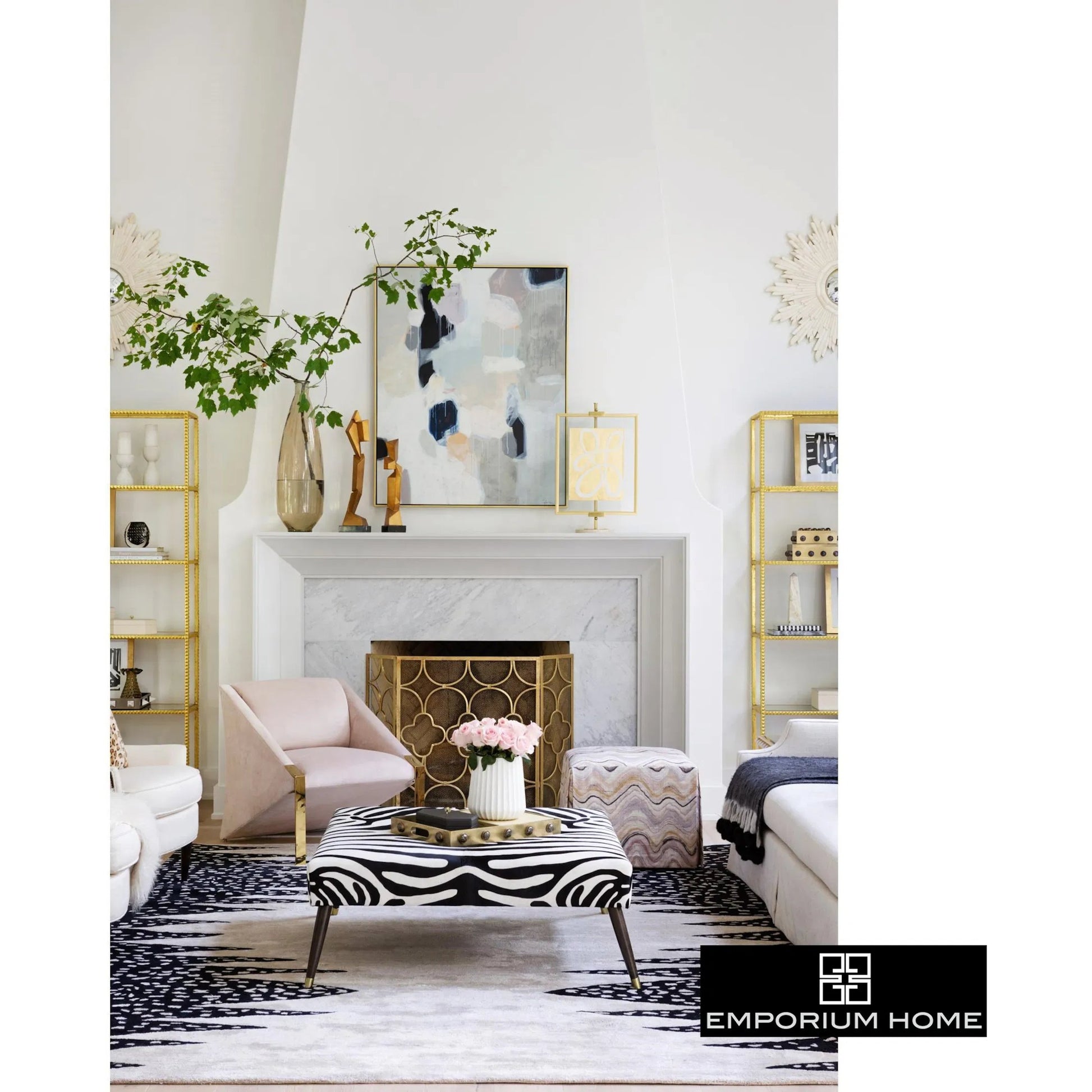 Cashmere Art Canvas I by Global Views. Made from canvas, frame is polyethylene in a eclectic & global style.
