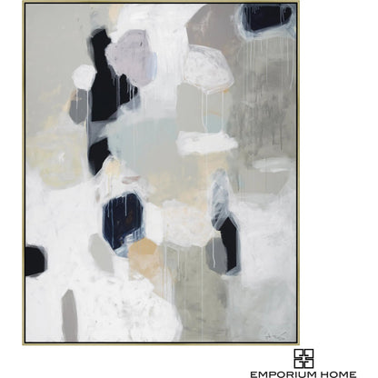 Cashmere Art Canvas I by Global Views. Made from canvas, frame is polyethylene in a eclectic & global style.