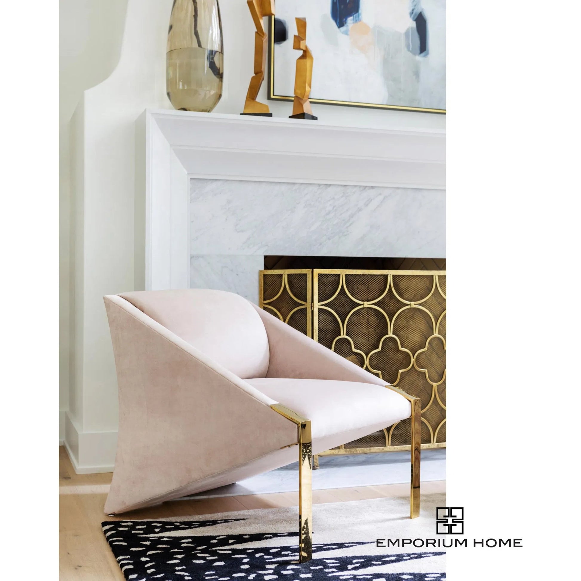 Cashmere Art Canvas I by Global Views. Made from canvas, frame is polyethylene in a eclectic & global style.