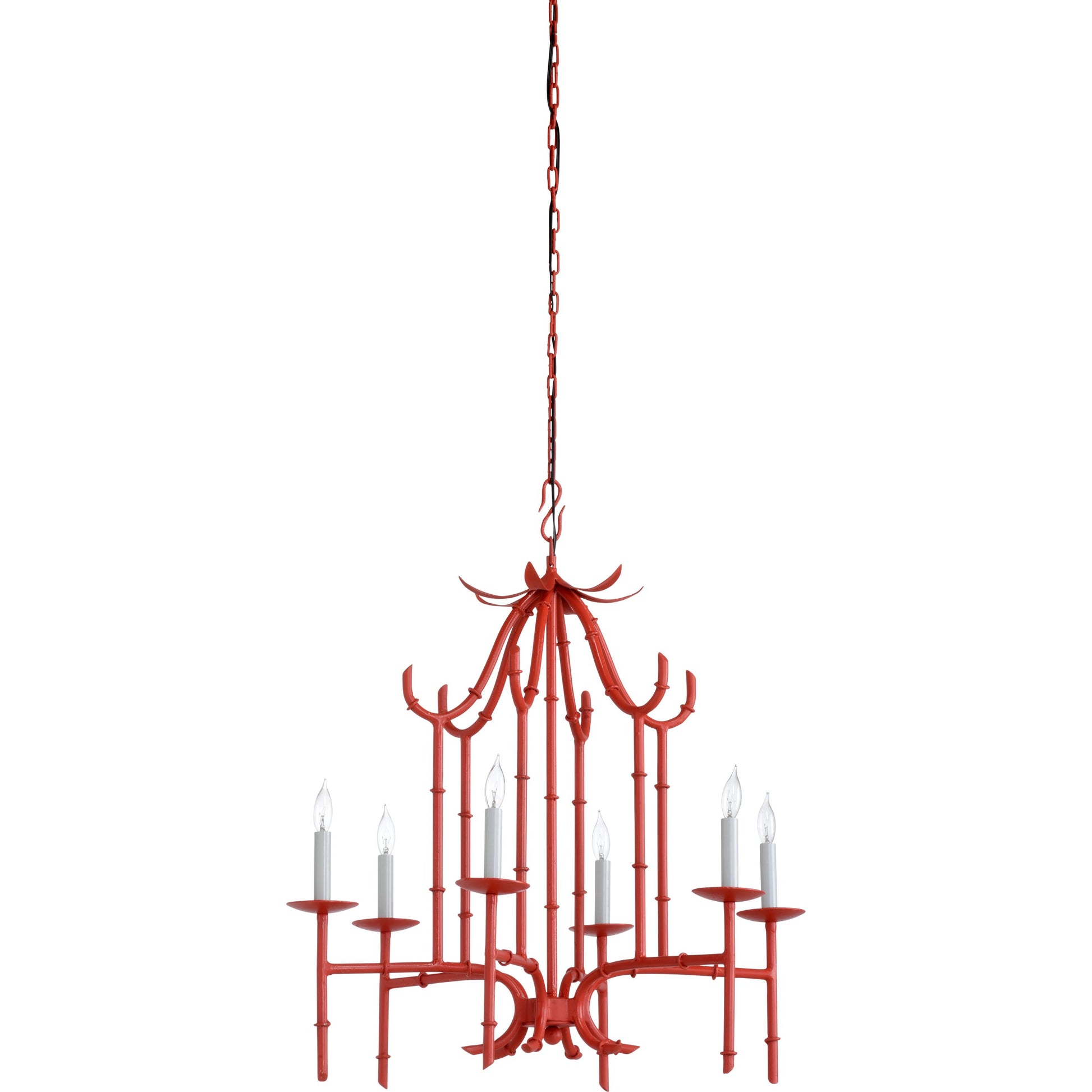 Bamboo Chandelier by Wildwood in antique silver patina. Made from other: metal in a transitional style.