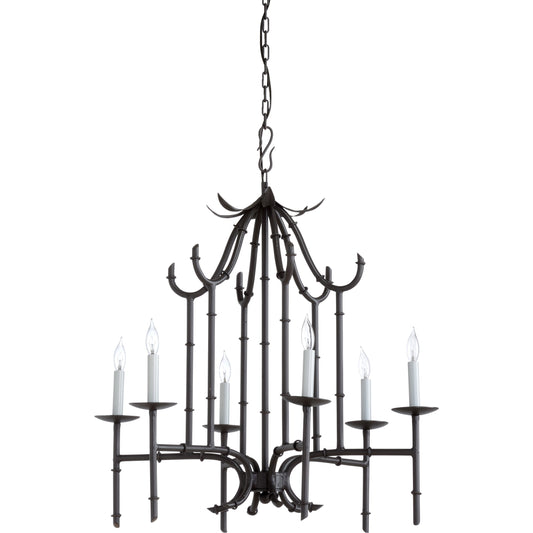 Bamboo Chandelier by Wildwood. Made from other: metal in a transitional style.