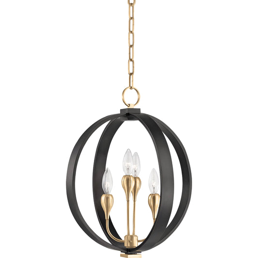 Dresden Chandelier by Hudson Valley. Made from brass in a transitional style.