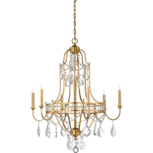 Buckhead Chandelier by Wildwood. Made from iron in a traditional style.