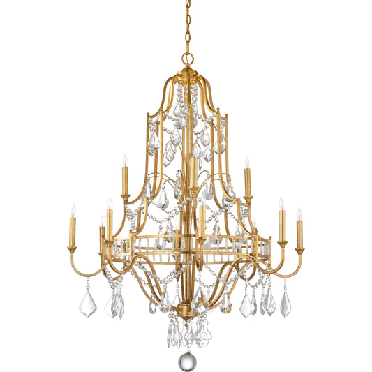 Buckhead Chandelier by Wildwood. Made from iron in a traditional style.
