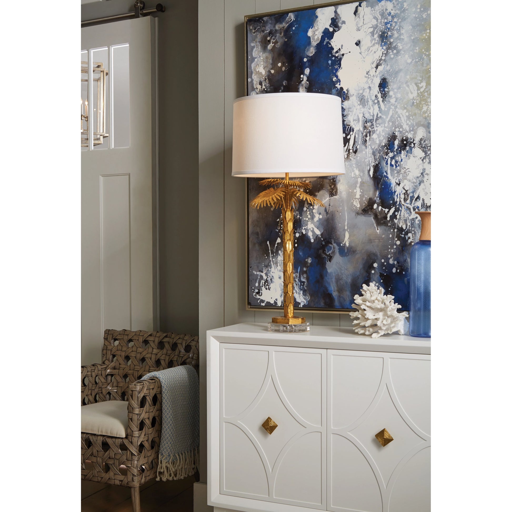 Amherst Chandelier by Wildwood. Made from iron in a transitional style.