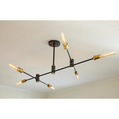 Pluton Chandelier by Wildwood. Made from iron in a modern style.