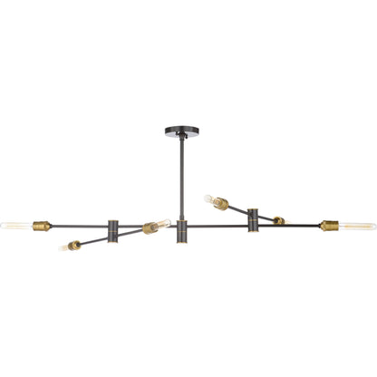 Pluton Chandelier by Wildwood. Made from iron in a modern style.