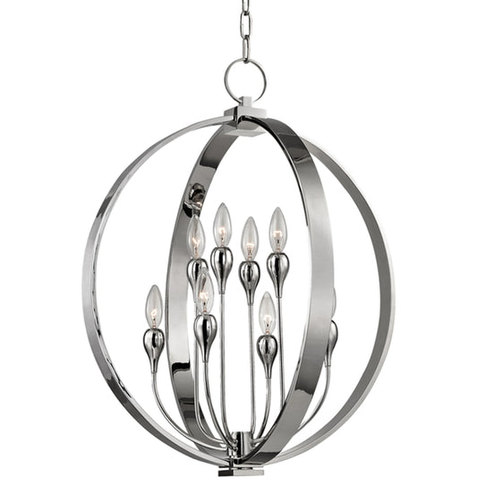Dresden Chandelier by Hudson Valley. Made from brass in a transitional style.