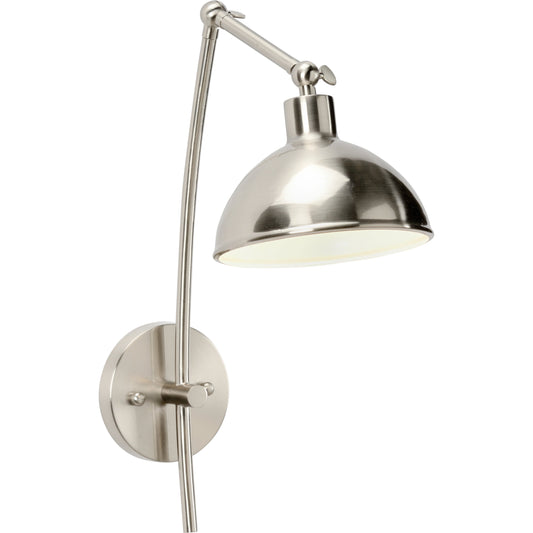 Mercer Sconce by Wildwood in silver. Made from metal in a modern style.
